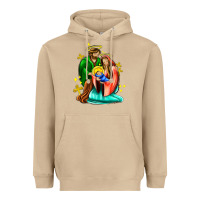 Mushroom oh holy night  with cross ado Heavyweight Hoodie - AdoDesignShop