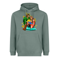 Sage oh holy night  with cross ado Heavyweight Hoodie - AdoDesignShop