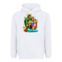 White oh holy night  with cross ado Heavyweight Hoodie - AdoDesignShop