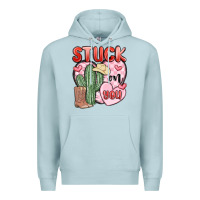 Blue Mist stuck on you Premium Hoodie - MaliasSmallBusiness