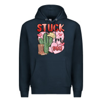 Navy stuck on you Premium Hoodie - MaliasSmallBusiness