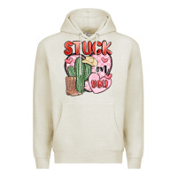 Oatmeal Heather stuck on you Premium Hoodie - MaliasSmallBusiness