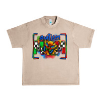 French Oak autism mom checkered flag Urban Heavy Tee - Zillion Design Studio