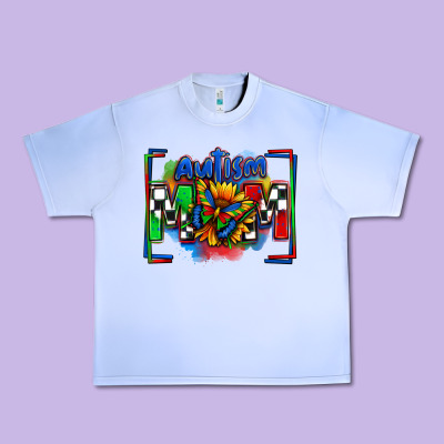 Autism Mom Checkered Flag Urban Heavy Tee Designed By Zillion Design Studio