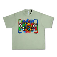 Oil Green autism mom checkered flag Urban Heavy Tee - Zillion Design Studio