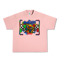 Salmon autism mom checkered flag Urban Heavy Tee - Zillion Design Studio