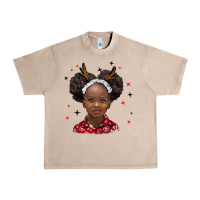 French Oak christmas african girl Urban Heavy Tee - BarkalooDesign