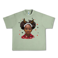 Oil Green christmas african girl Urban Heavy Tee - BarkalooDesign