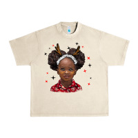 Christmas African Girl Urban Heavy Tee | Teevron
