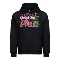 Black all i want for is a care Urban Hoodie - MaliasSmallBusiness