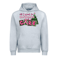 Heather Grey all i want for is a care Urban Hoodie - MaliasSmallBusiness