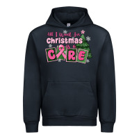 Navy all i want for is a care Urban Hoodie - MaliasSmallBusiness