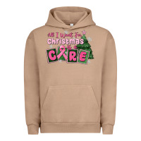 Pigment Burro all i want for is a care Urban Hoodie - MaliasSmallBusiness