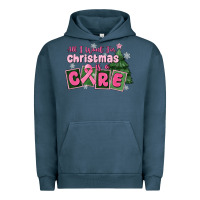 Pigment Midnight Navy all i want for is a care Urban Hoodie - MaliasSmallBusiness