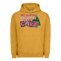 Pigment Peanut Butter all i want for is a care Urban Hoodie - MaliasSmallBusiness