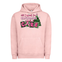 Pigment Salmon all i want for is a care Urban Hoodie - MaliasSmallBusiness