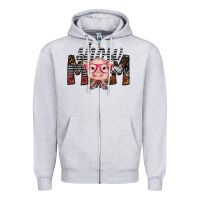Heather Grey show mom Zipper Hoodie - SublimationCraftShop