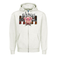 Oatmeal Heather show mom Zipper Hoodie - SublimationCraftShop