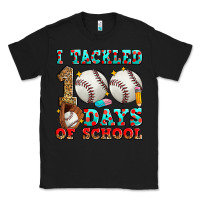 Black i tackled 100 days of school baseball Classic Tee - Zillion Design Studio