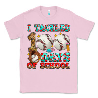 Bubblegum Pink i tackled 100 days of school baseball Classic Tee - Zillion Design Studio