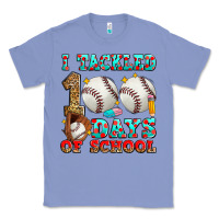 Colony Blue i tackled 100 days of school baseball Classic Tee - Zillion Design Studio