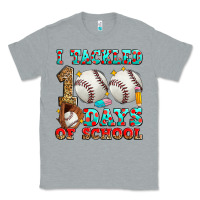 Heather Grey i tackled 100 days of school baseball Classic Tee - Zillion Design Studio