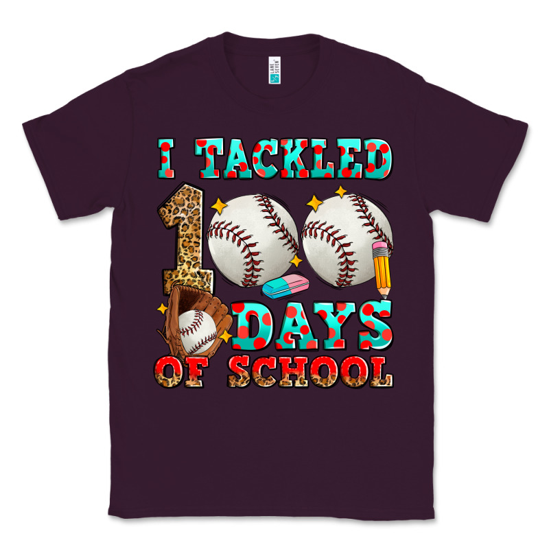 I Tackled 100 Days Of School Baseball Classic Tee by Zillion Design Studio | Teevron