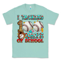 Seafoam i tackled 100 days of school baseball Classic Tee - Zillion Design Studio
