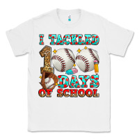 White i tackled 100 days of school baseball Classic Tee - Zillion Design Studio