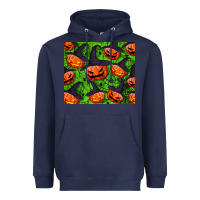 Navy halloween pumpkin tumbler Heavyweight Hoodie - BundleAndBundleShop