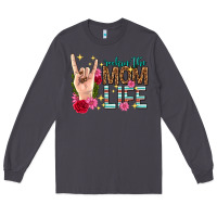 Smoke rockin the mom life mothers day Long Sleeve Tee - texasbilliewilder