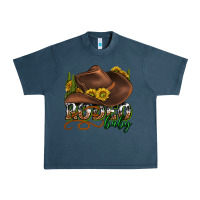 Midnight Navy rodeo baby western Urban Heavy Tee - texasbilliewilder