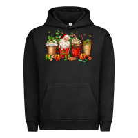 Pigment Black Christmas Santa coffee cups Urban Hoodie - MaliasSmallBusiness