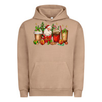 Pigment Burro Christmas Santa coffee cups Urban Hoodie - MaliasSmallBusiness