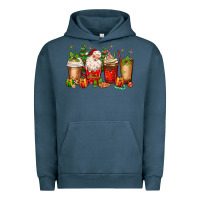Christmas Santa Coffee Cups Urban Hoodie | Teevron