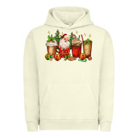 Pigment Pistachio Christmas Santa coffee cups Urban Hoodie - MaliasSmallBusiness