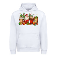 White Christmas Santa coffee cups Urban Hoodie - MaliasSmallBusiness
