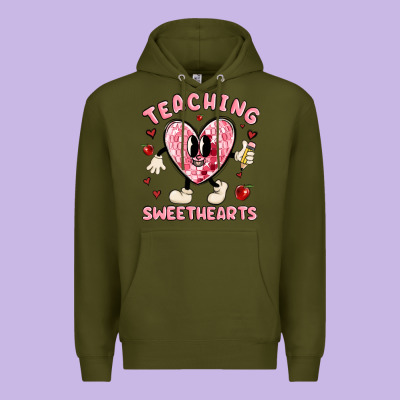 Teaching Sweethearts Premium Hoodie Designed By Maliassmallbusiness