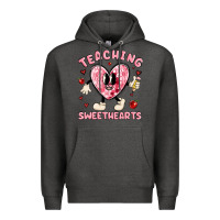 Charcoal Heather teaching sweethearts Premium Hoodie - MaliasSmallBusiness