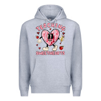 Heather Grey teaching sweethearts Premium Hoodie - MaliasSmallBusiness