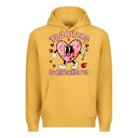 Mustard teaching sweethearts Premium Hoodie - MaliasSmallBusiness