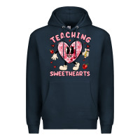 Navy teaching sweethearts Premium Hoodie - MaliasSmallBusiness