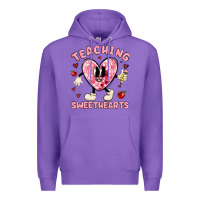Purple teaching sweethearts Premium Hoodie - MaliasSmallBusiness