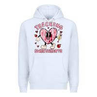 White teaching sweethearts Premium Hoodie - MaliasSmallBusiness