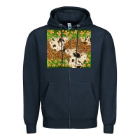 Navy St. Patrick's Day shamrock tumbler Zipper Hoodie - Neo Western