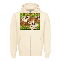 Sandshell St. Patrick's Day shamrock tumbler Zipper Hoodie - Neo Western