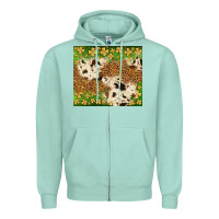 St. Patrick's Day Shamrock Tumbler Zipper Hoodie | Teevron