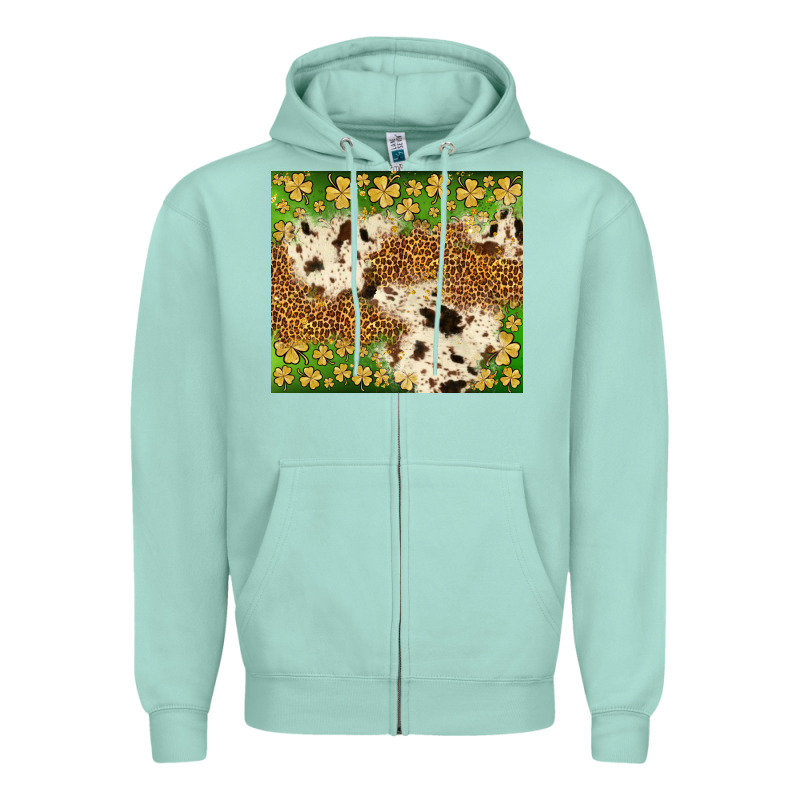 St. Patrick's Day Shamrock Tumbler Zipper Hoodie by Neo Western | Teevron