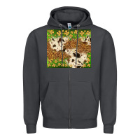 Smoke St. Patrick's Day shamrock tumbler Zipper Hoodie - Neo Western