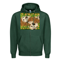 Sports Green St. Patrick's Day shamrock tumbler Zipper Hoodie - Neo Western